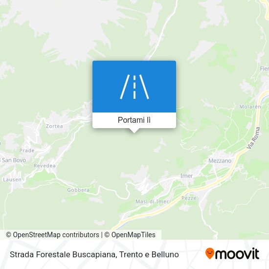 Mappa Strada Forestale Buscapiana