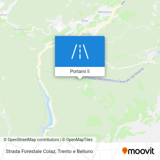 Mappa Strada Forestale Colaz