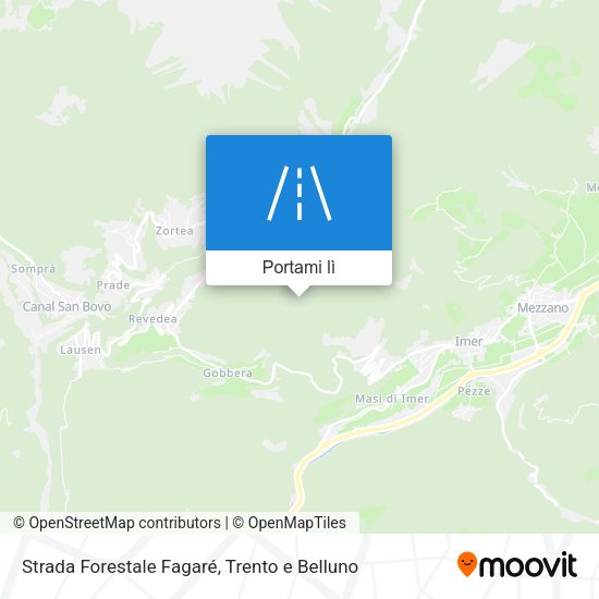 Mappa Strada Forestale Fagaré