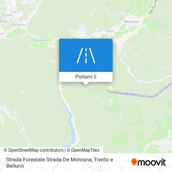 Mappa Strada Forestale Strada De Morosna