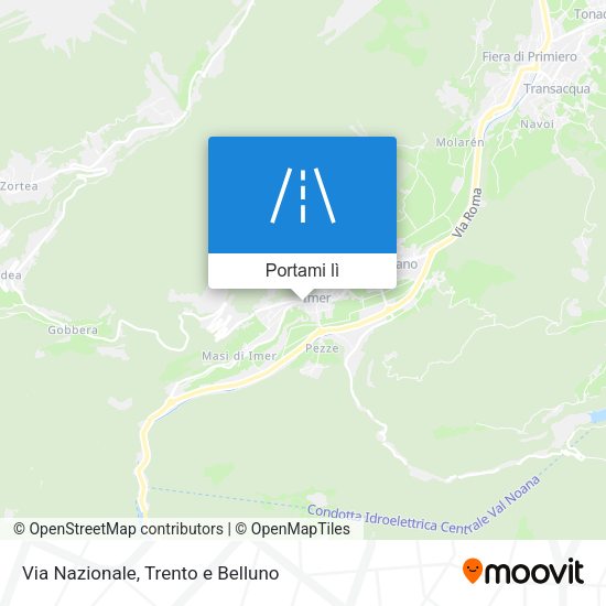 Mappa Via Nazionale
