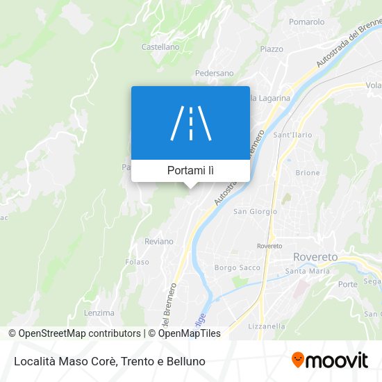 Mappa Località Maso Corè