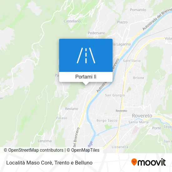 Mappa Località Maso Corè