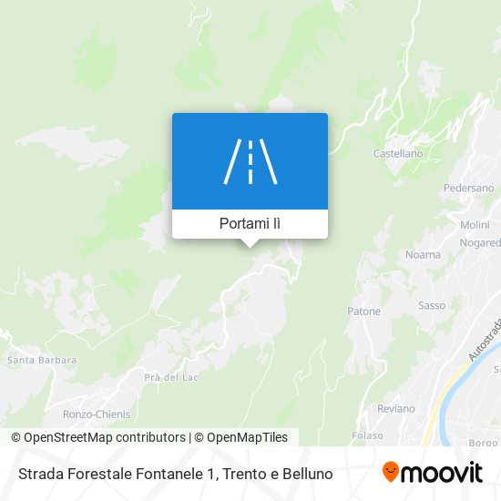 Mappa Strada Forestale Fontanele 1