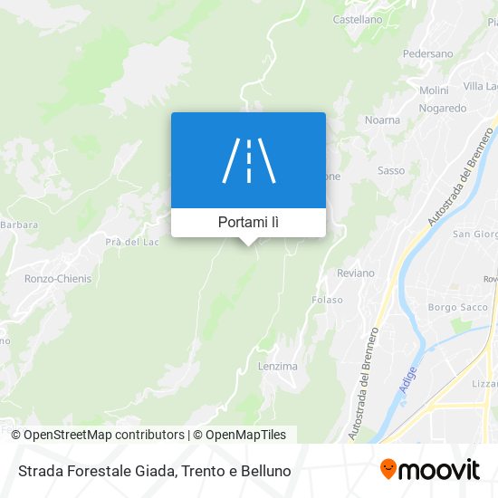 Mappa Strada Forestale Giada
