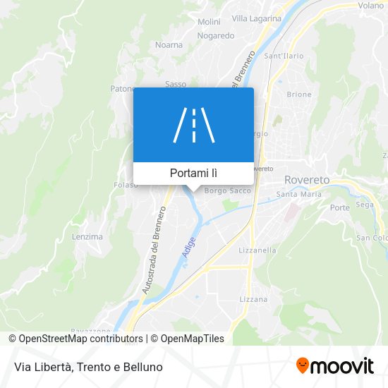 Mappa Via Libertà