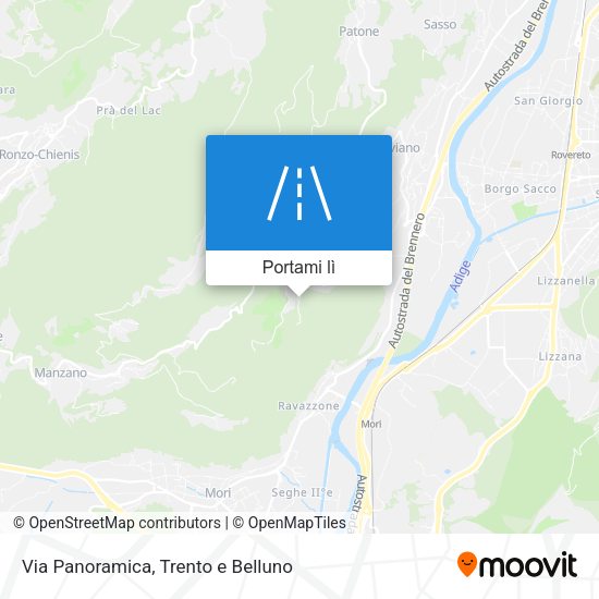 Mappa Via Panoramica
