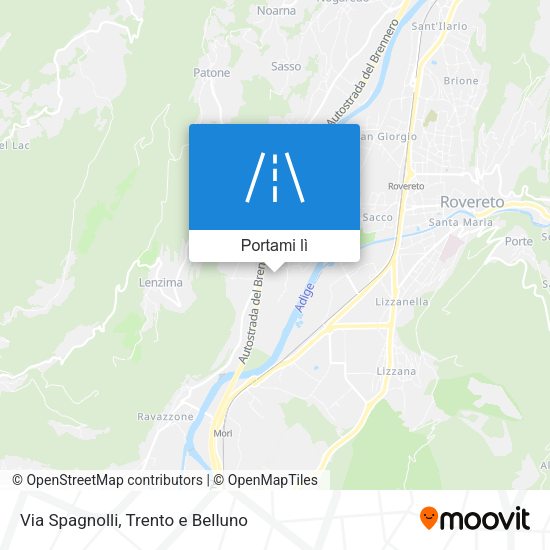 Mappa Via Spagnolli