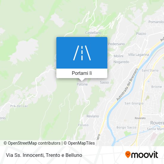 Mappa Via Ss. Innocenti