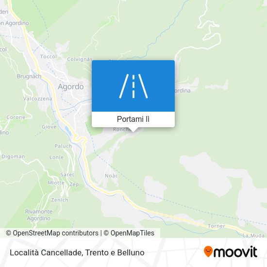 Mappa Località Cancellade