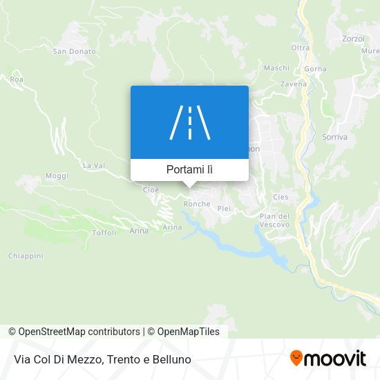 Mappa Via Col Di Mezzo