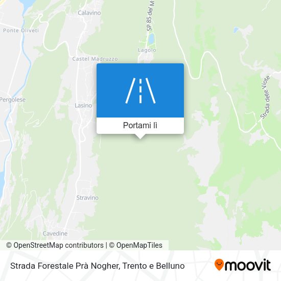 Mappa Strada Forestale Prà Nogher