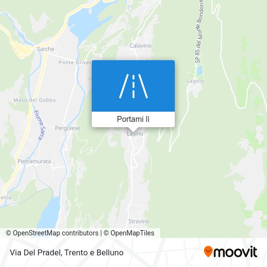 Mappa Via Del Pradel