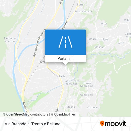 Mappa Via Bresadola