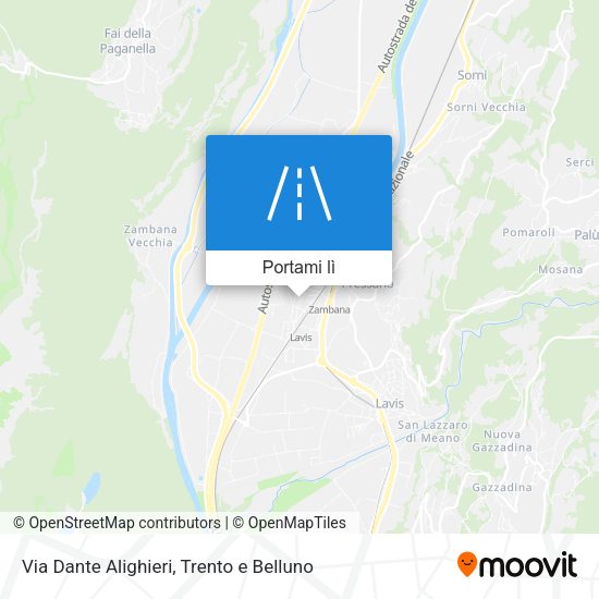 Mappa Via Dante Alighieri