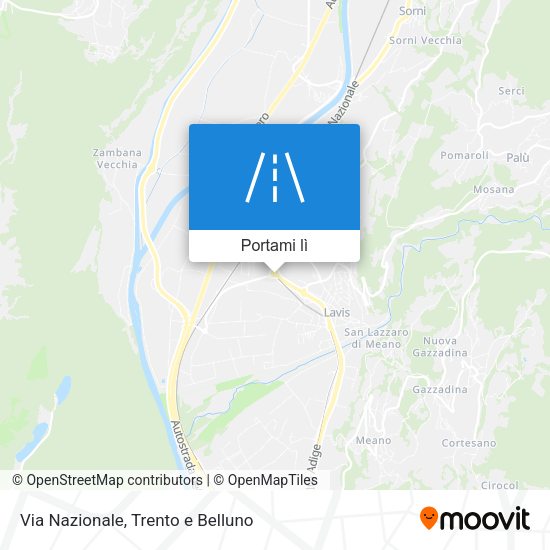 Mappa Via Nazionale