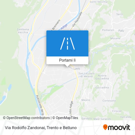 Mappa Via Rodolfo Zandonai