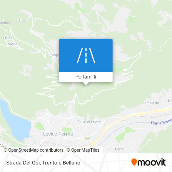 Mappa Strada Del Goi