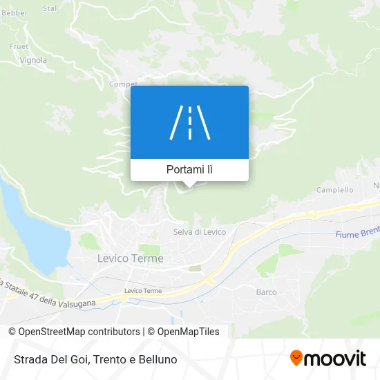 Mappa Strada Del Goi