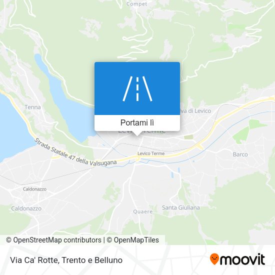 Mappa Via Ca' Rotte