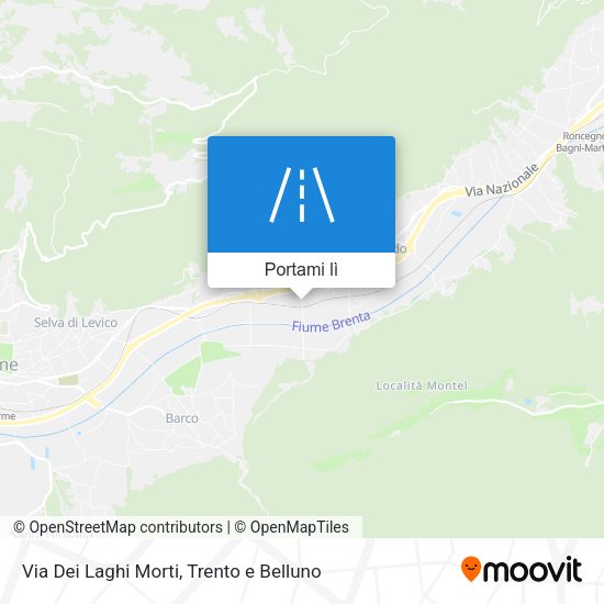Mappa Via Dei Laghi Morti