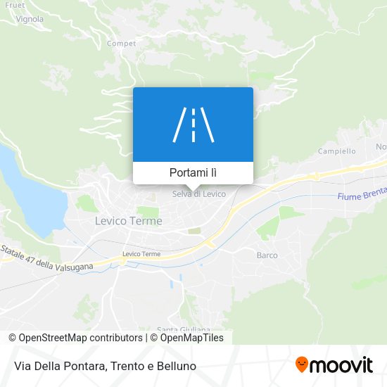 Mappa Via Della Pontara