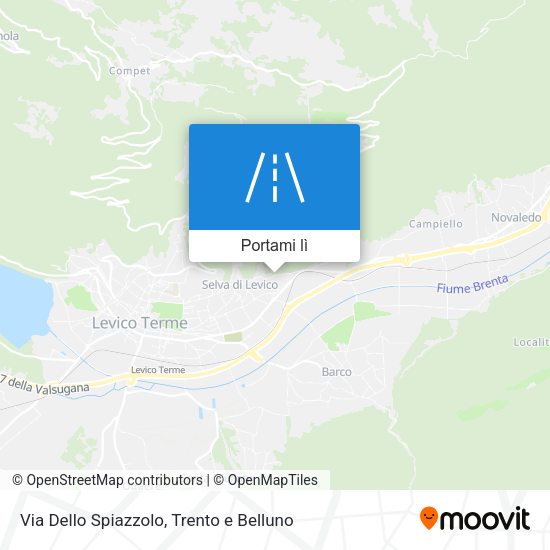 Mappa Via Dello Spiazzolo