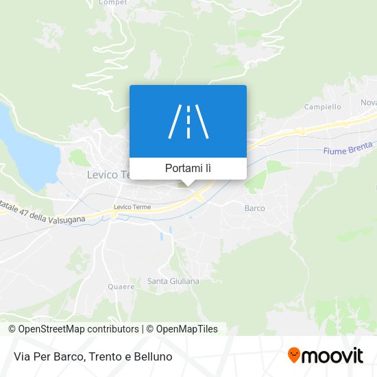 Mappa Via Per Barco