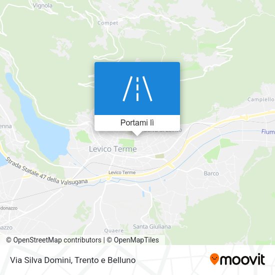 Mappa Via Silva Domini