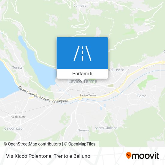 Mappa Via Xicco Polentone