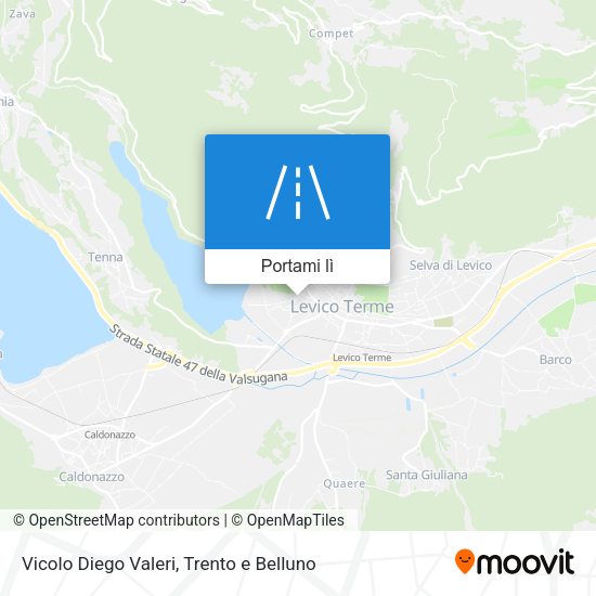 Mappa Vicolo Diego Valeri