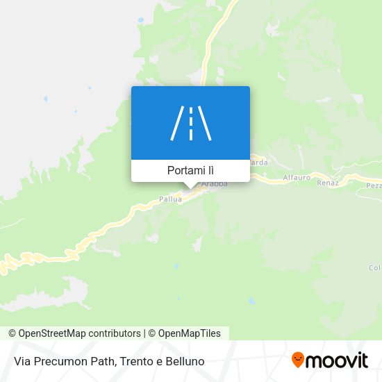 Mappa Via Precumon Path