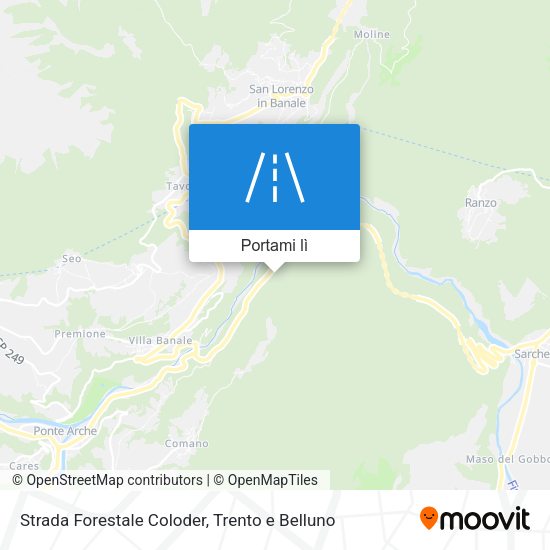 Mappa Strada Forestale Coloder