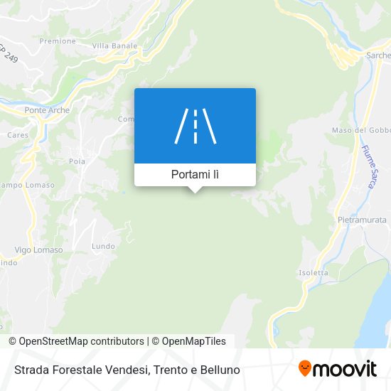 Mappa Strada Forestale Vendesi