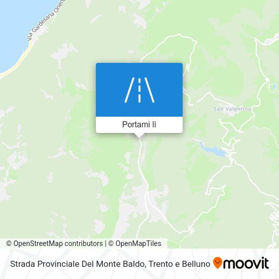 Mappa Strada Provinciale Del Monte Baldo