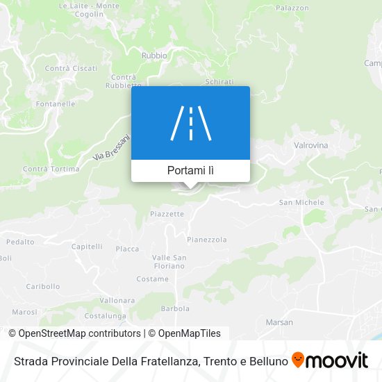 Mappa Strada Provinciale Della Fratellanza