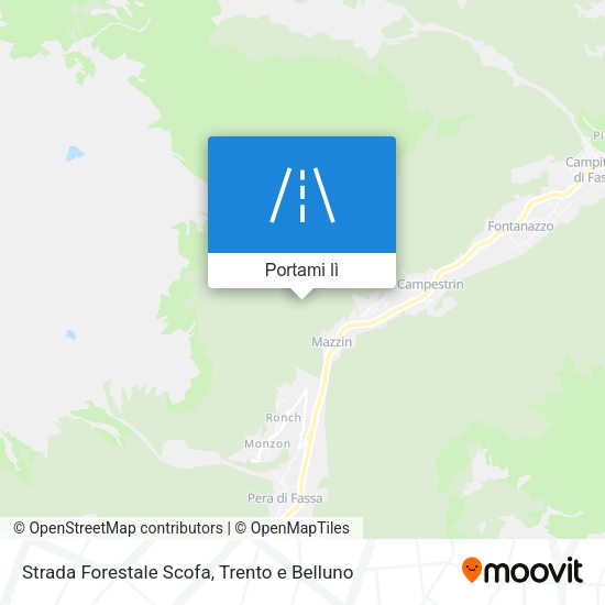 Mappa Strada Forestale Scofa