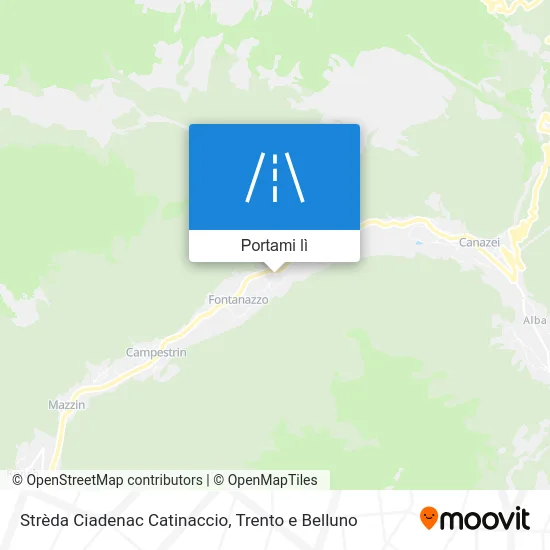 Mappa Strèda Ciadenac Catinaccio