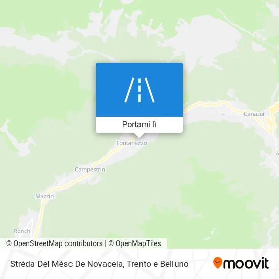 Mappa Strèda Del Mèsc De Novacela