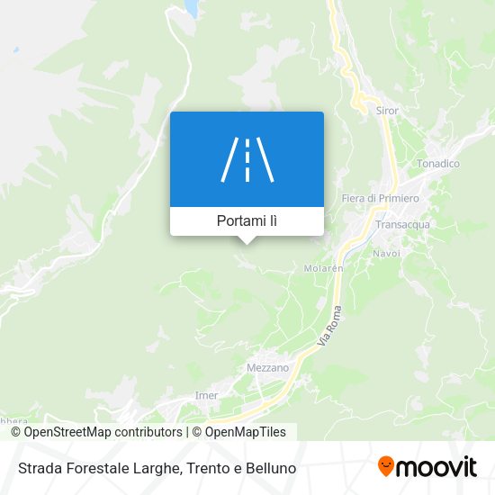 Mappa Strada Forestale Larghe