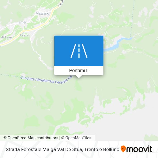 Mappa Strada Forestale Malga Val De Stua