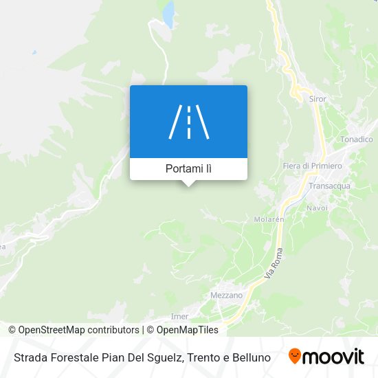 Mappa Strada Forestale Pian Del Sguelz