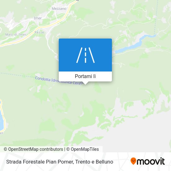 Mappa Strada Forestale Pian Pomer
