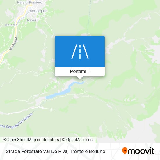 Mappa Strada Forestale Val De Riva