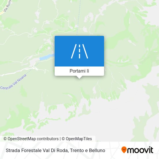 Mappa Strada Forestale Val Di Roda