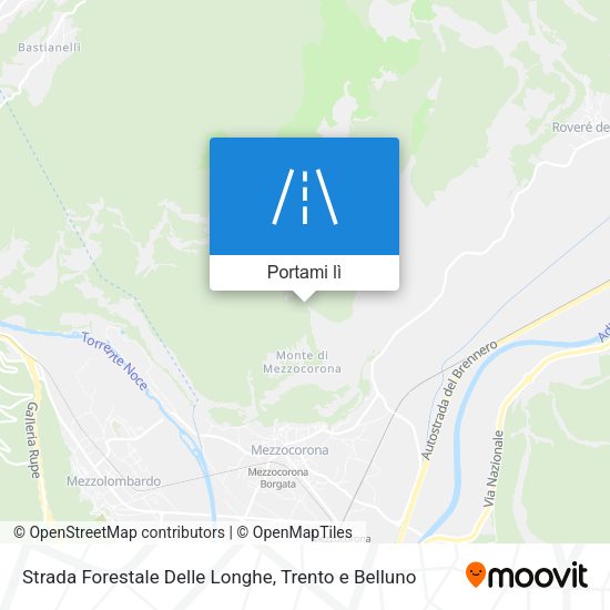 Mappa Strada Forestale Delle Longhe
