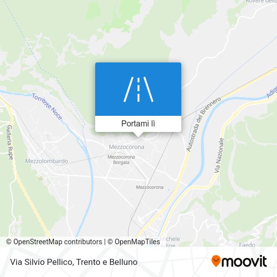 Mappa Via Silvio Pellico