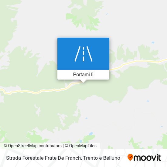 Mappa Strada Forestale Frate De Franch