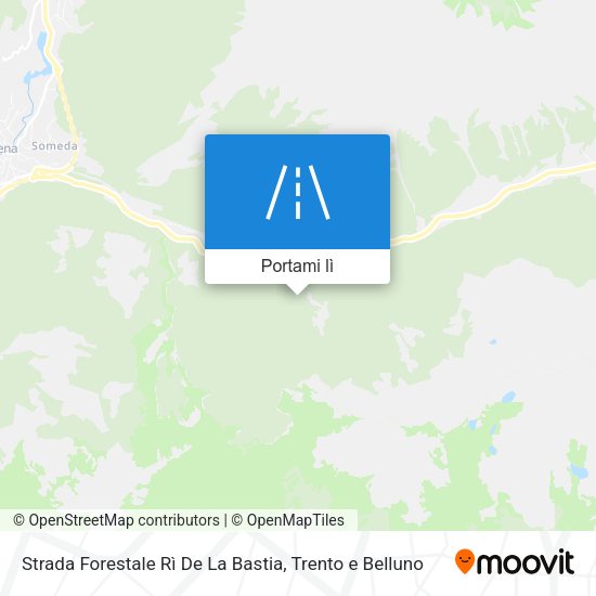 Mappa Strada Forestale Rì De La Bastia