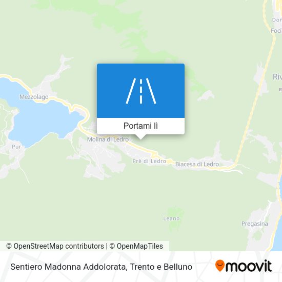 Mappa Sentiero Madonna Addolorata